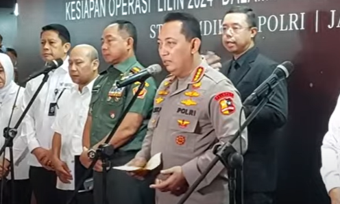 Kapolri Jenderal Pol Listyo Sigit Prabowo menyatakan sebanyak 61 ribu lebih objek, termasuk gereja dan tempat wisata, menjadi fokus utama pengamanan. (tangkap layar)